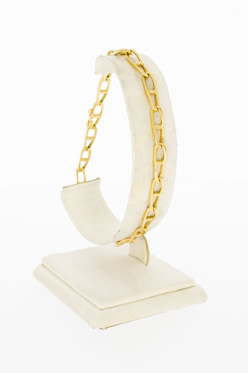 14 Karaat gouden Anker armband - 21,8 cm