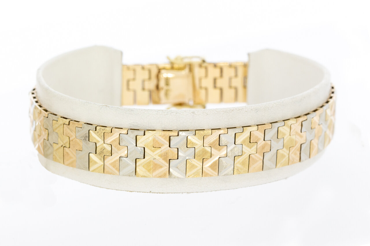 Vintage 14 Karaat goude armband - 19 cm