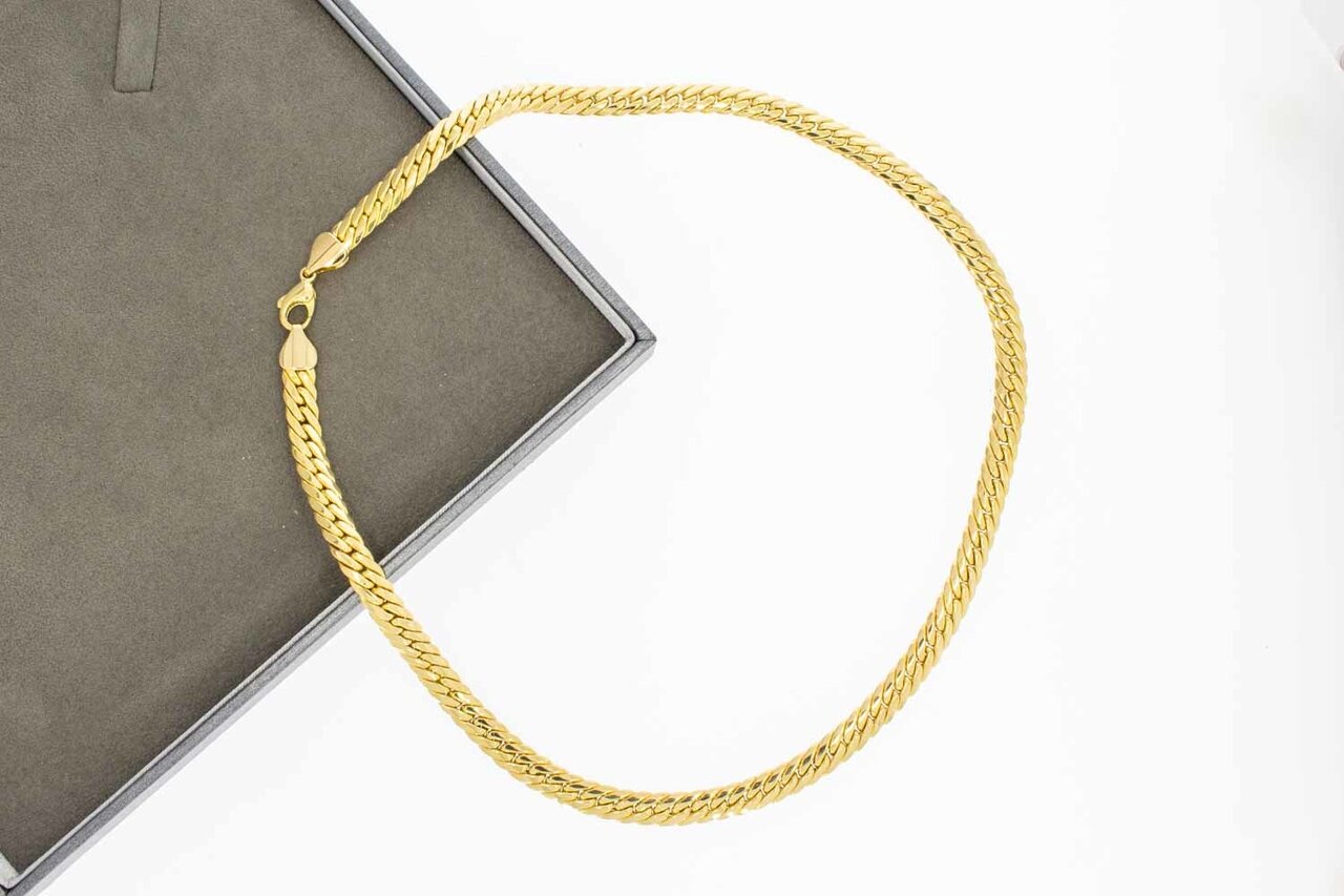 Gourmet ketting 18 Karaat goud - 46 cm