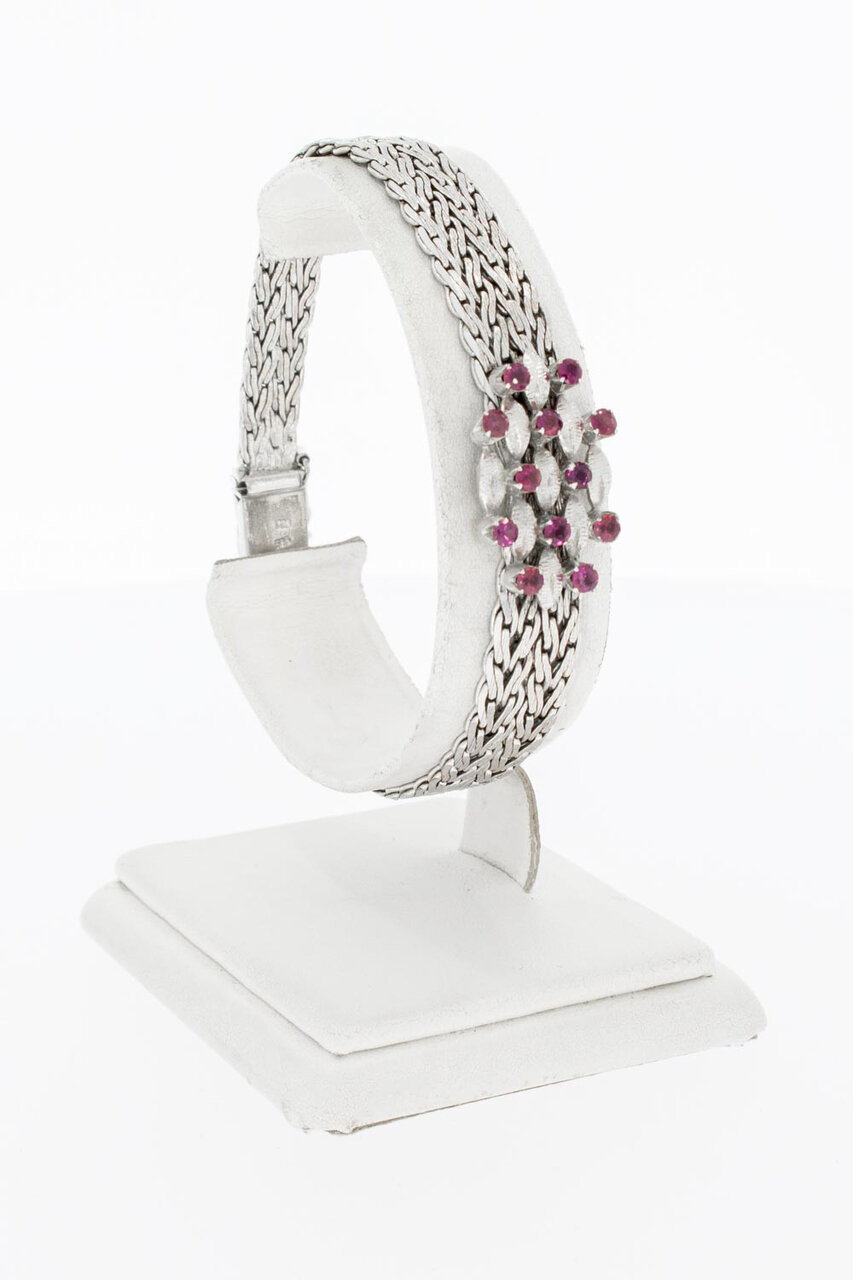 Edelsteen- armband 14 Karaat goud - 20 cm