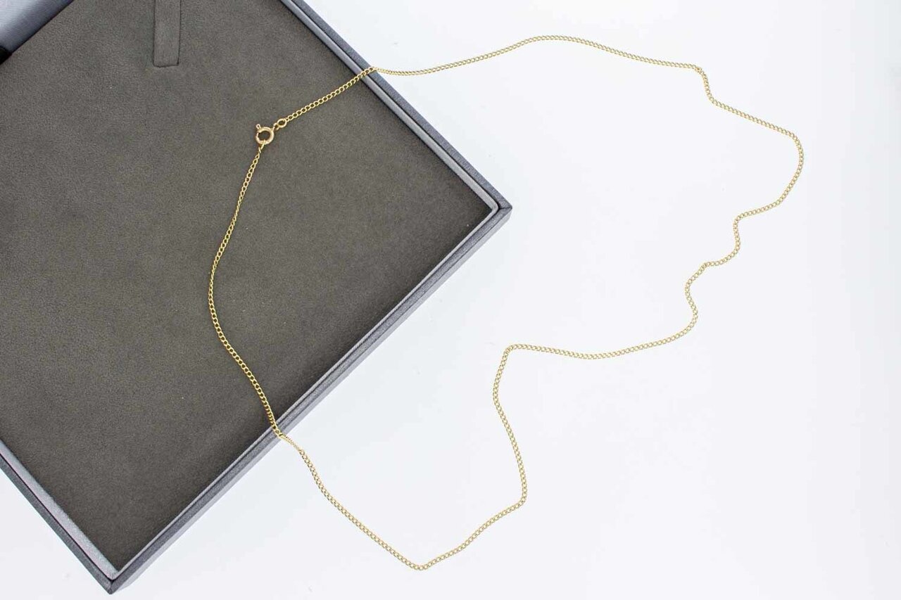 14 Karaat gouden Gourmet schakelketting - 59,4 cm