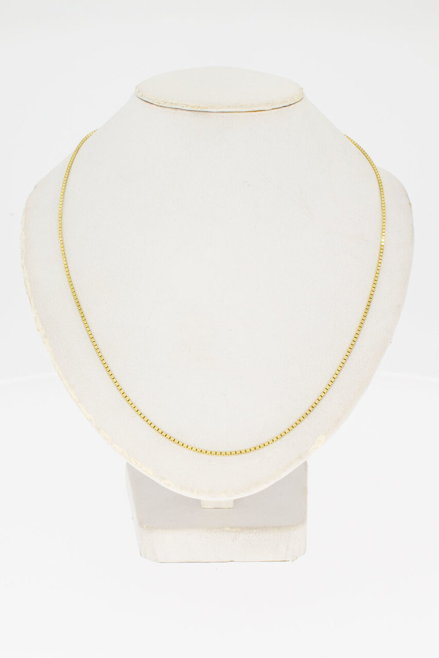 14 karaat Venetiaans kettingje - 42,5 cm