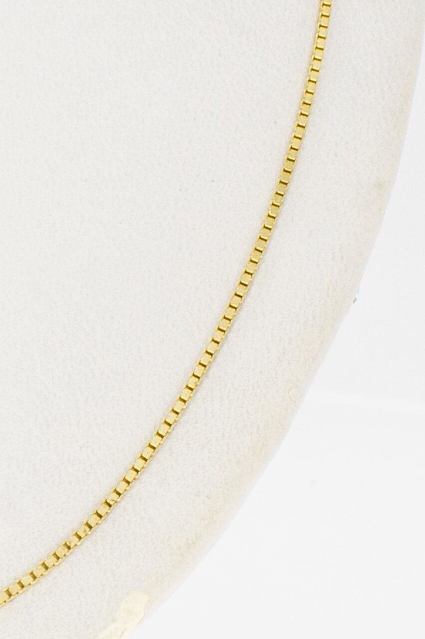14 karaat Venetiaans kettingje - 42,5 cm