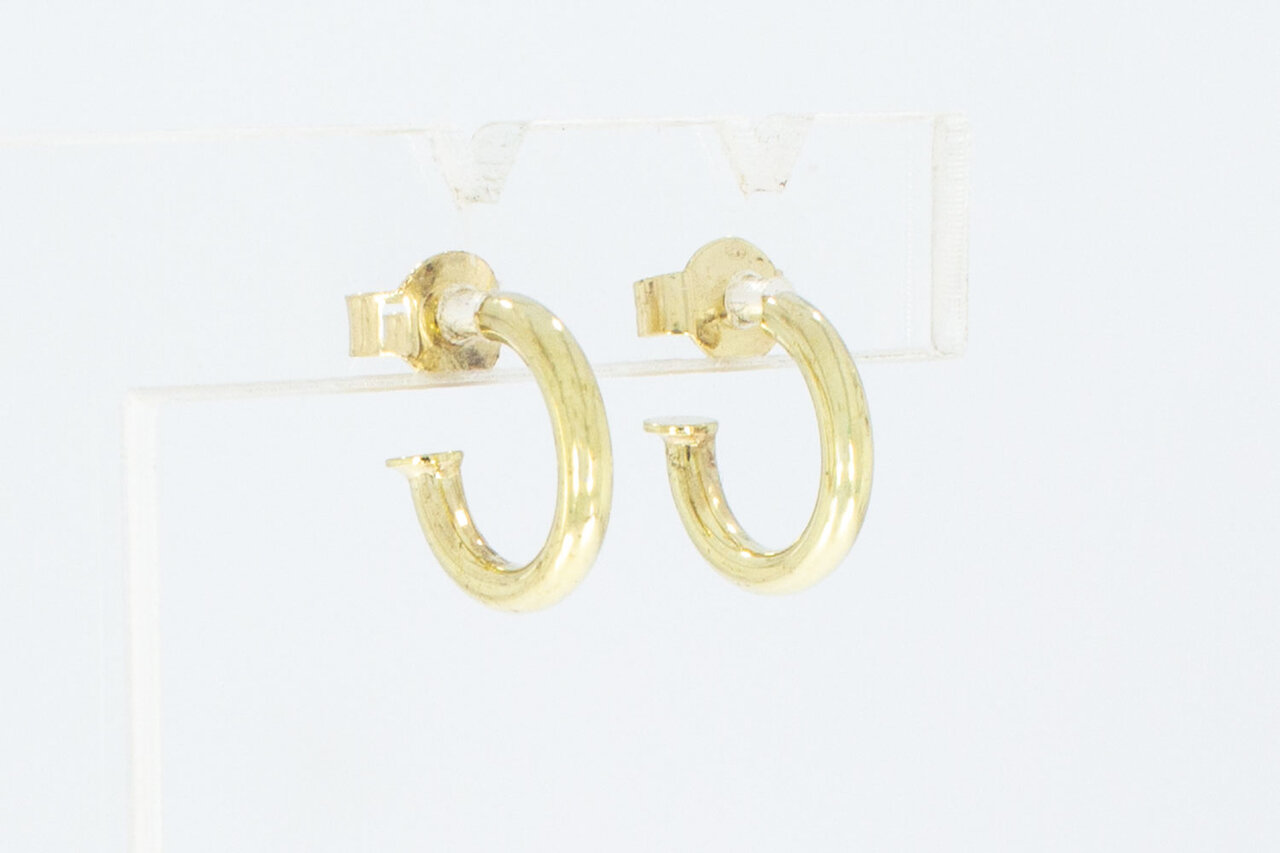 14 Karaat gouden Creool oorringen - 1,2 cm