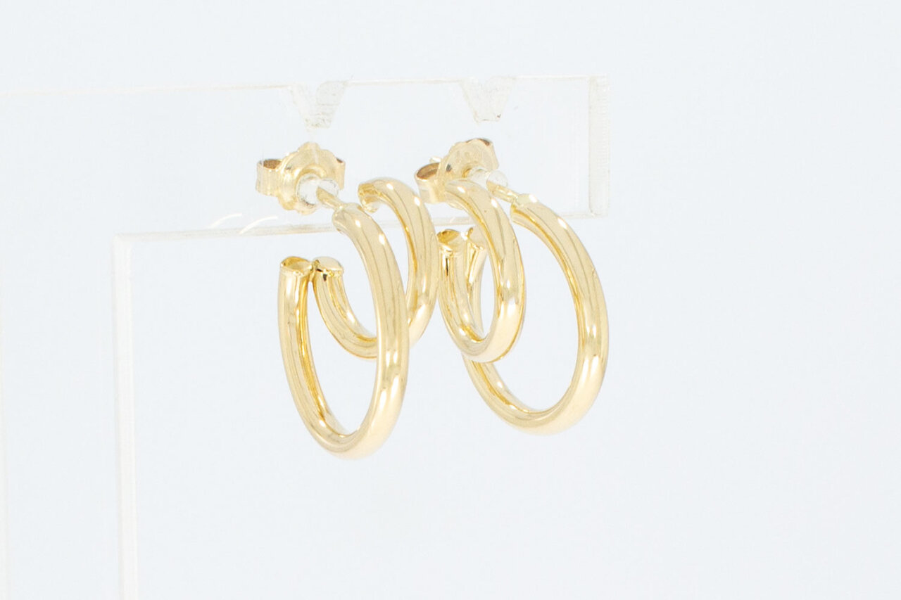 14 Karaat gouden dames oorringen - 1,6 cm