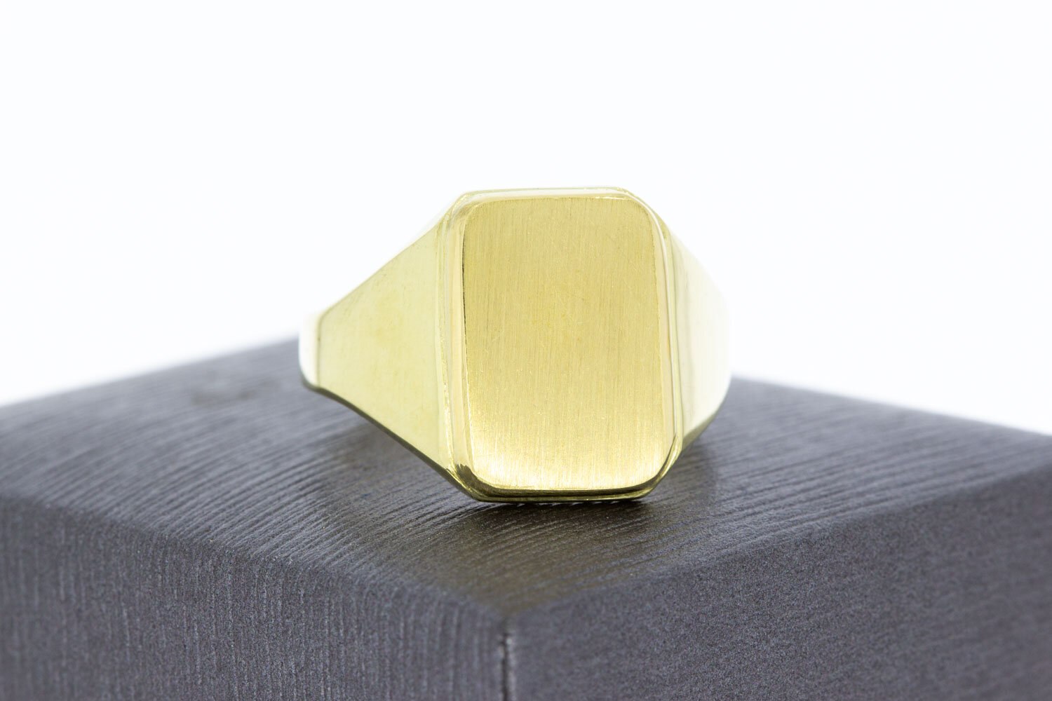 Gouden zegel ring 18 karaat - 20,4 mm