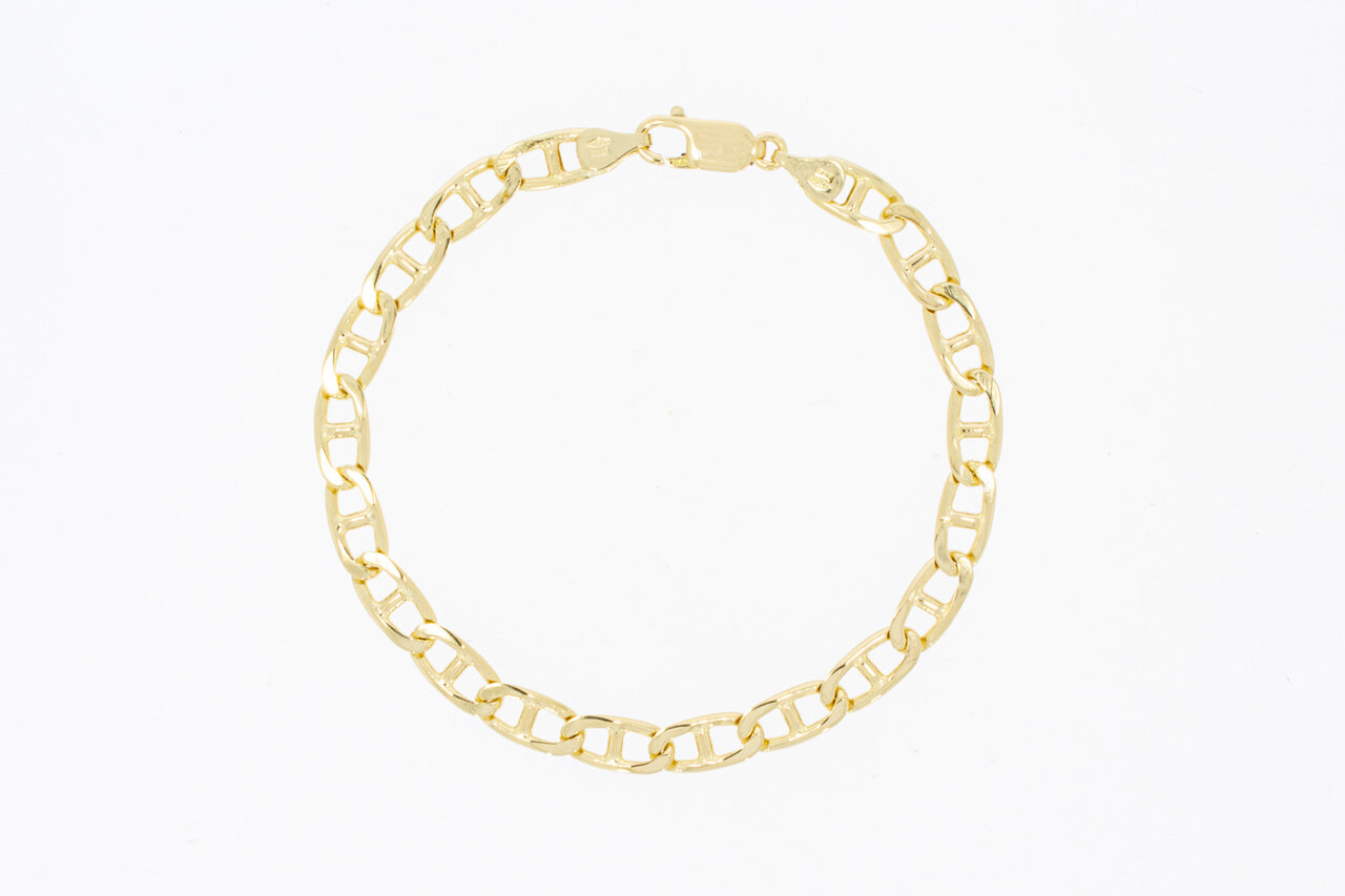 18 Karaat gouden Anker armband - 21,1 cm