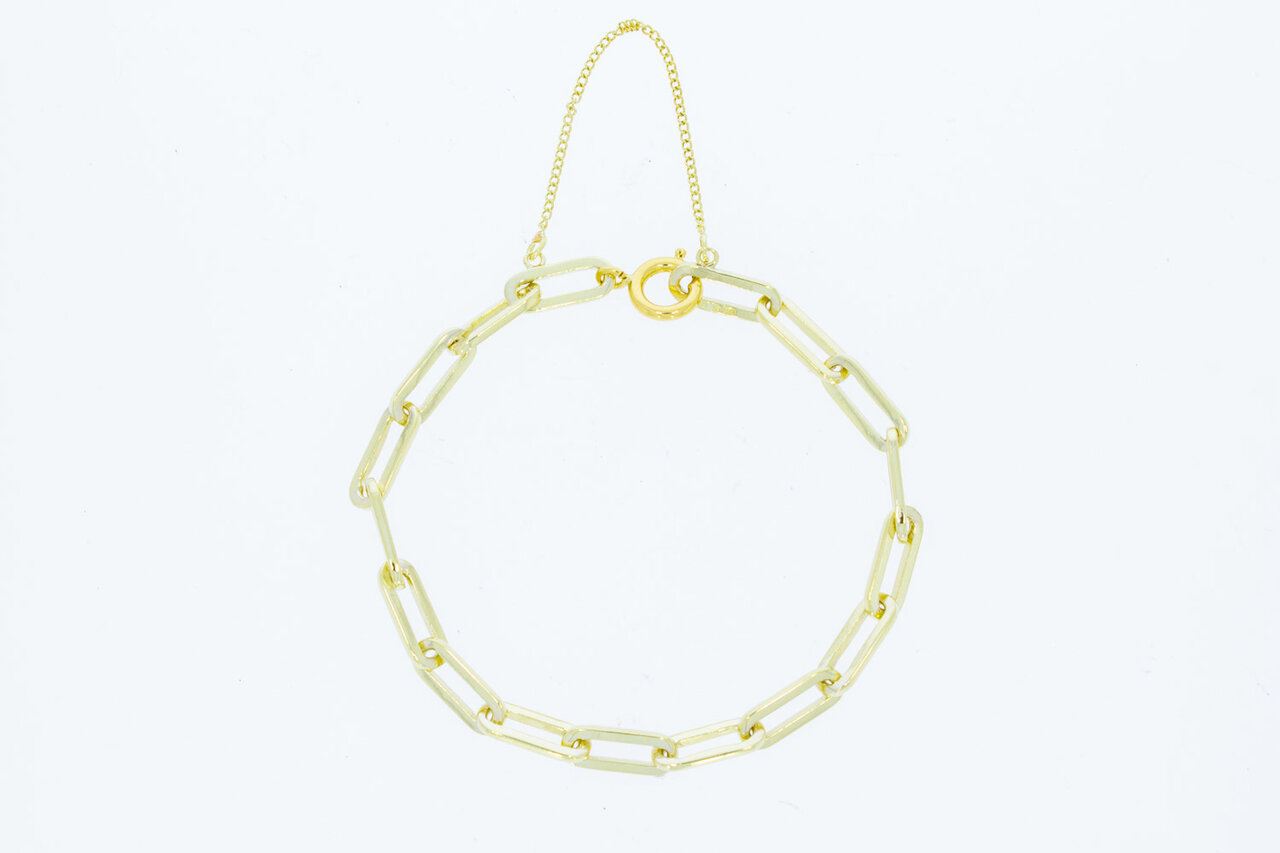 14 Karaat Close Forever goudenarmband - 17,4 cm