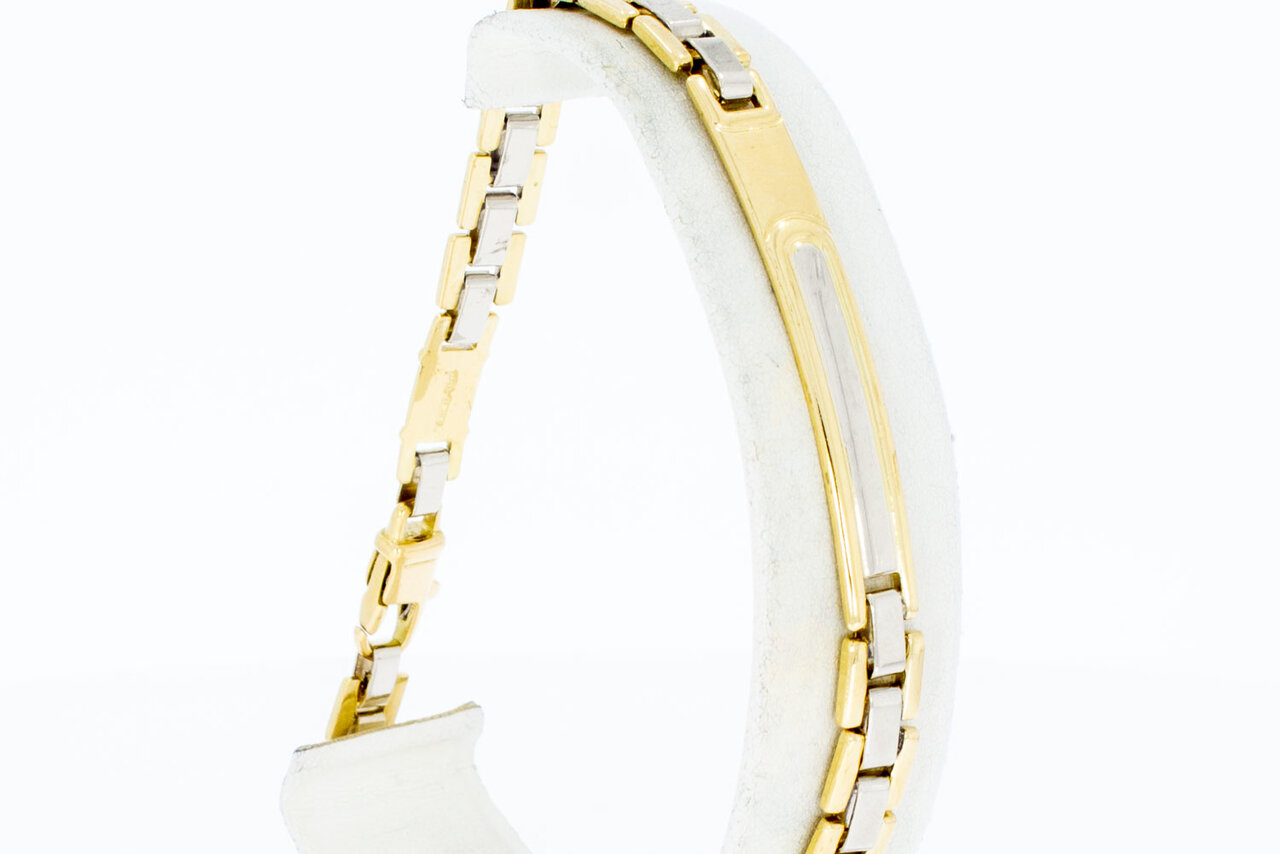 18 Karaat gouden Naam armband - 22 cm