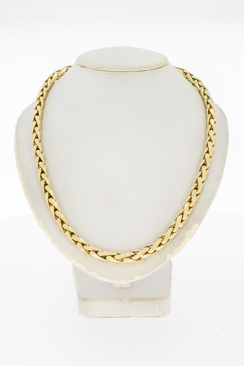 Geelgouden Vossenstaart ketting - 46,3 cm