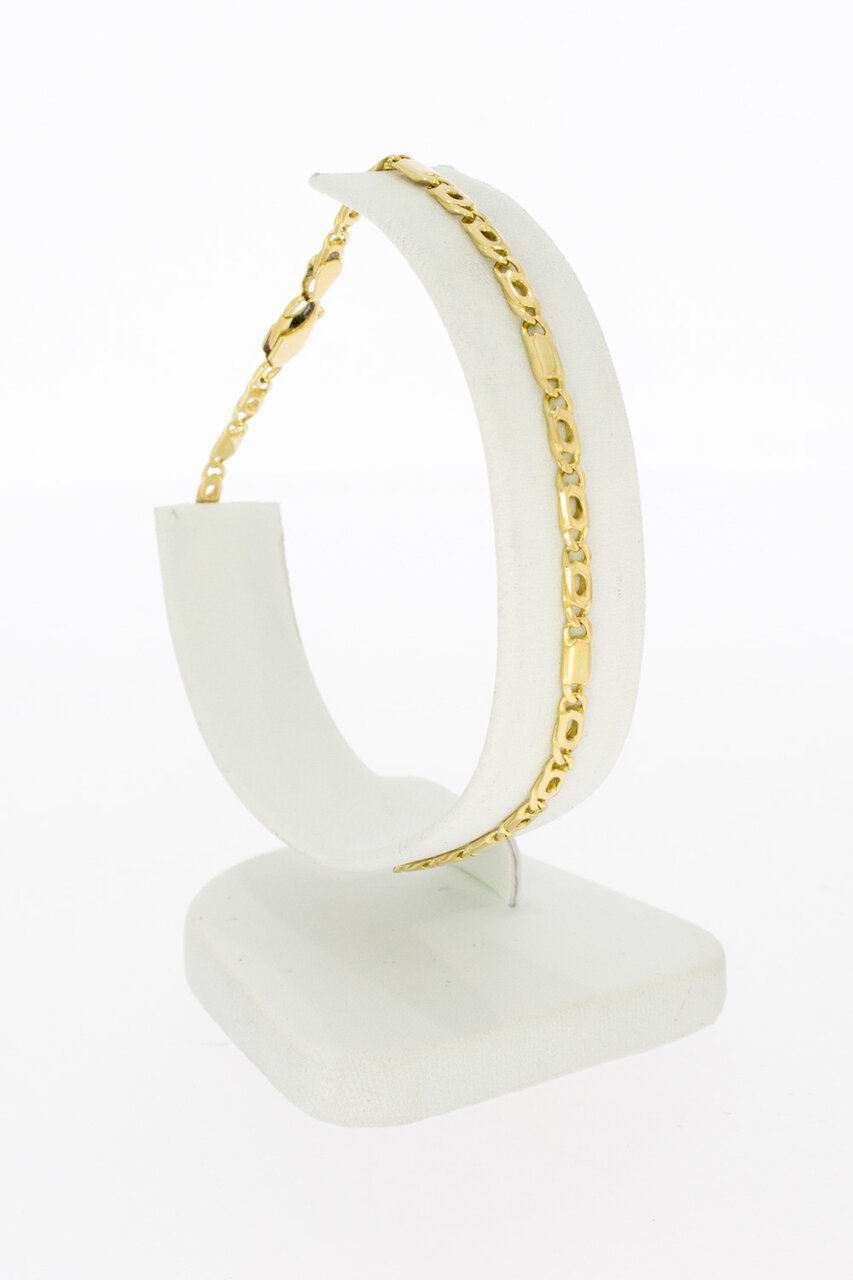 18 Karaat Valkoog armband - 20,7 cm