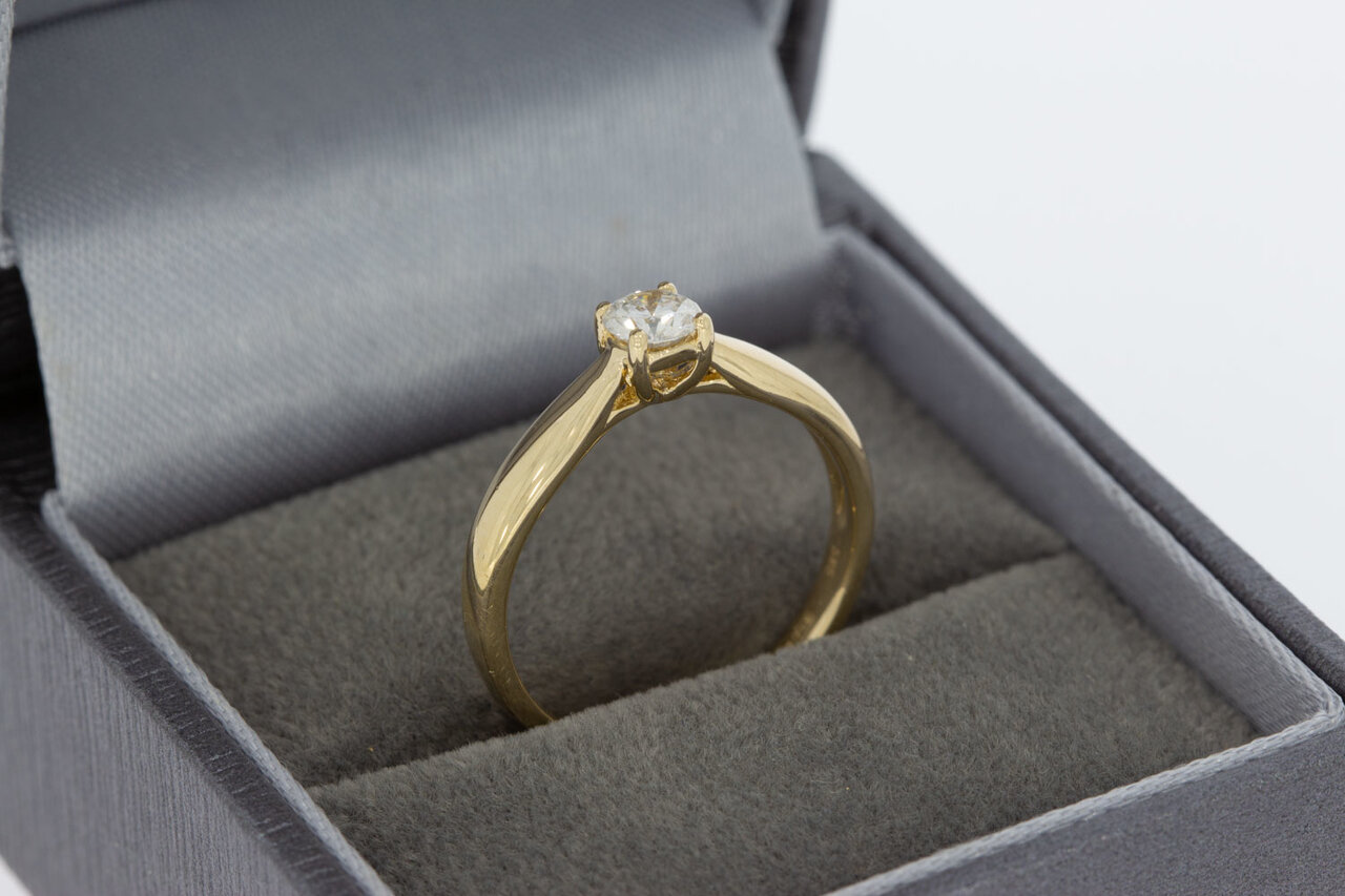 14 Karaat vrouwen diamant ring - 16,7 mm