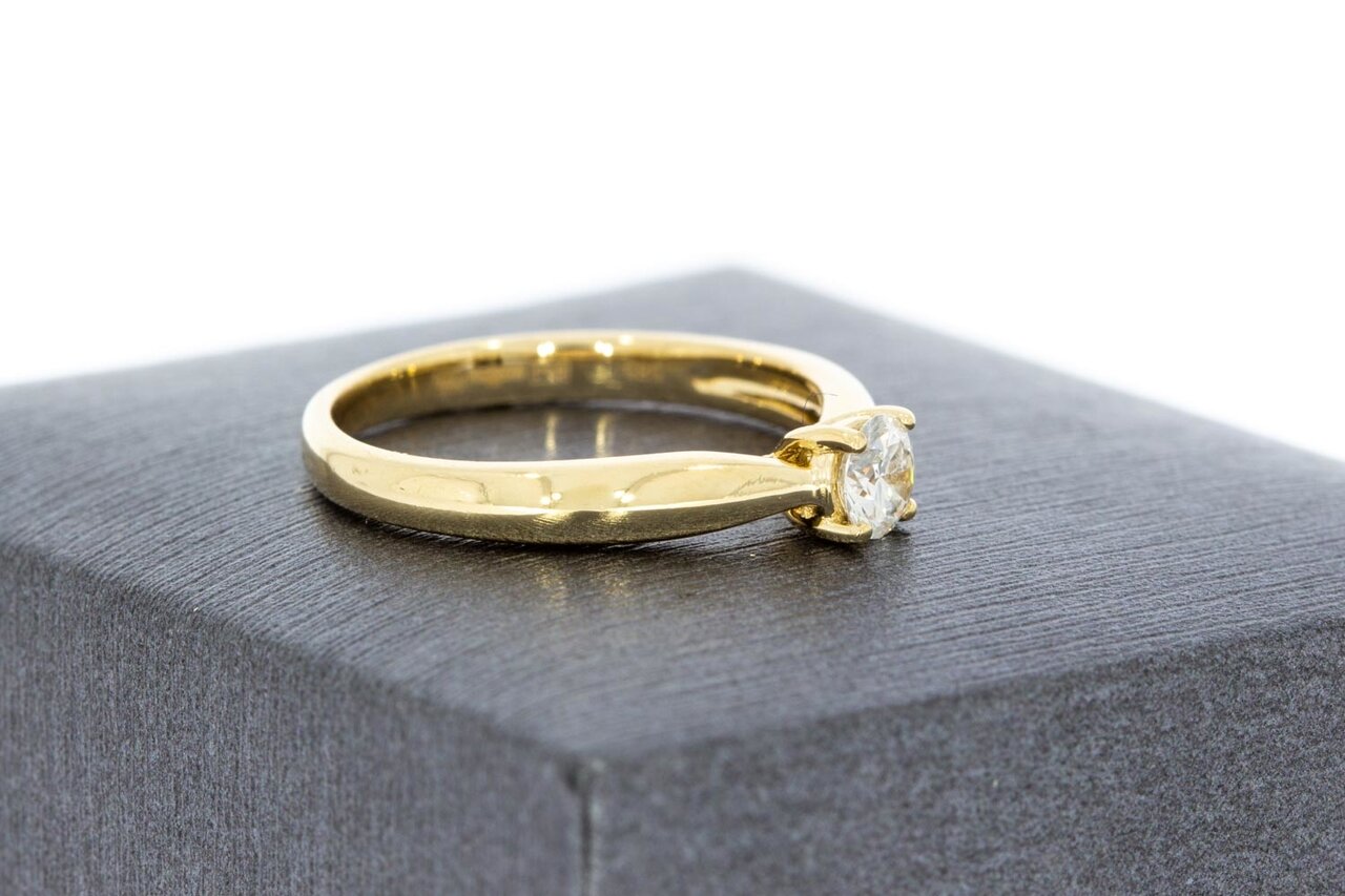 14 Karaat vrouwen diamant ring - 16,7 mm