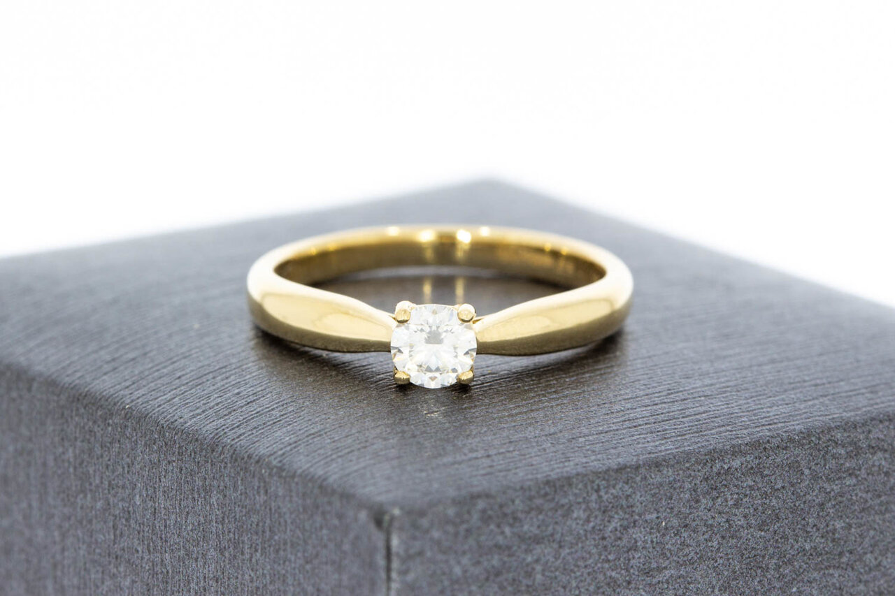 14 Karaat vrouwen diamant ring - 16,7 mm