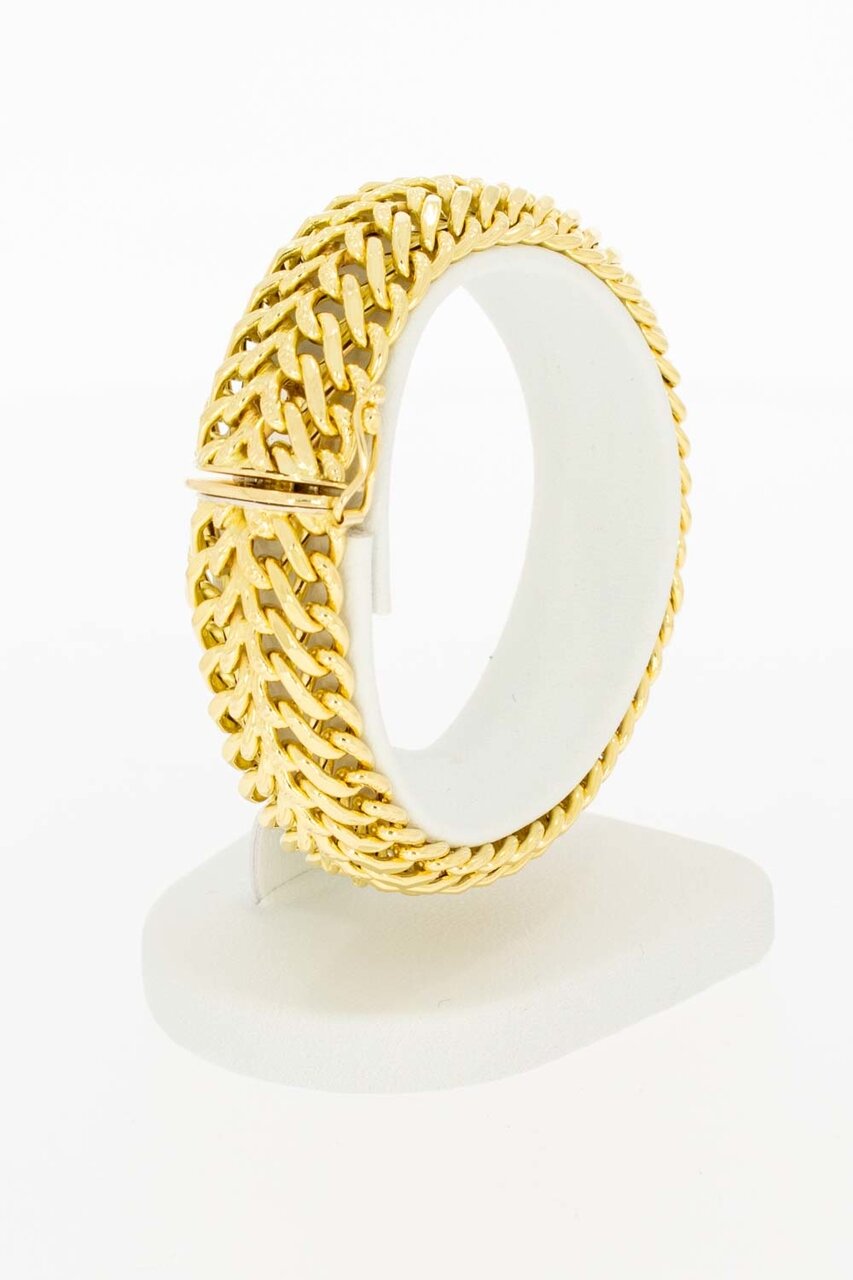 18 karaat goud dames armband - 16,4 cm
