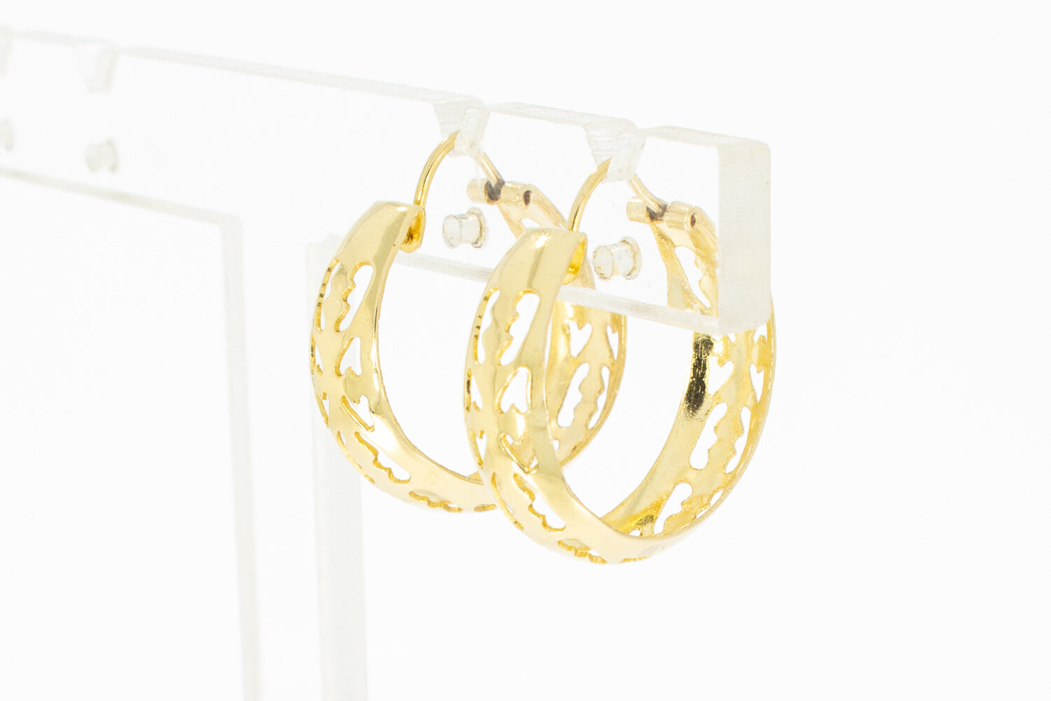 14 Karaat geel gouden Creolen  - 20,5 mm
