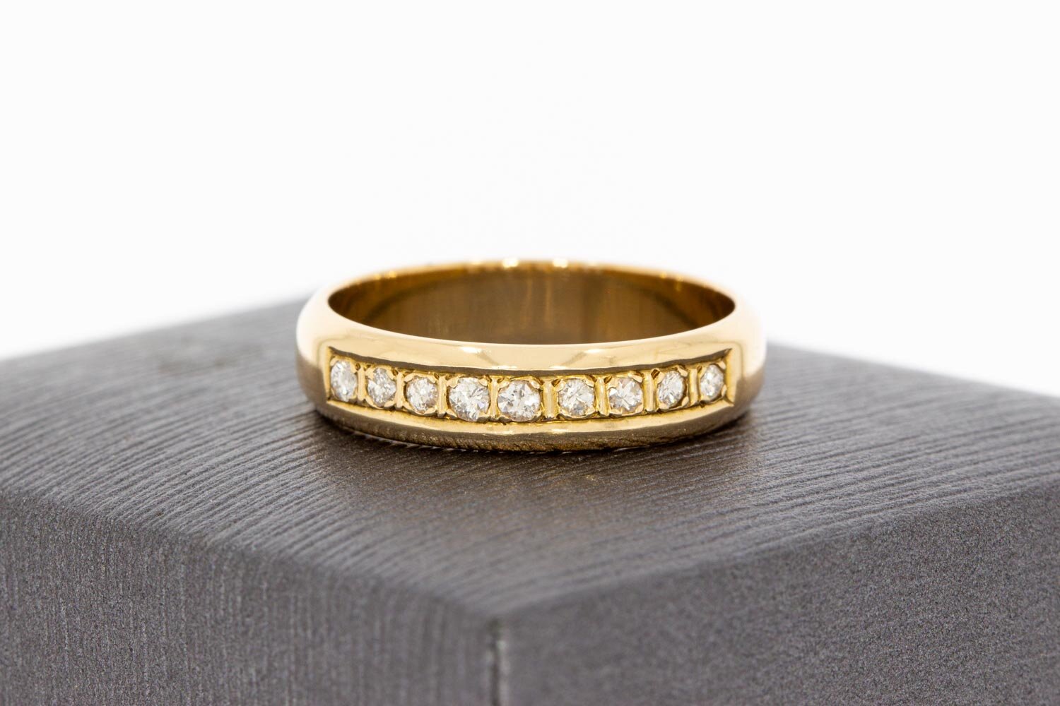 14 Karaat gouden Diamant ring - 17,6 mm