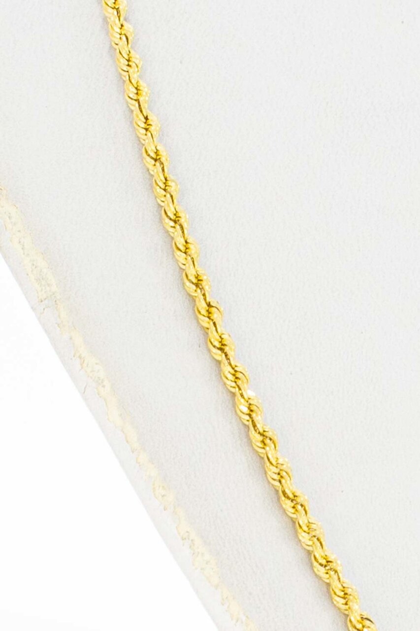 14 Karaat gouden Koord ketting - 46,7 cm