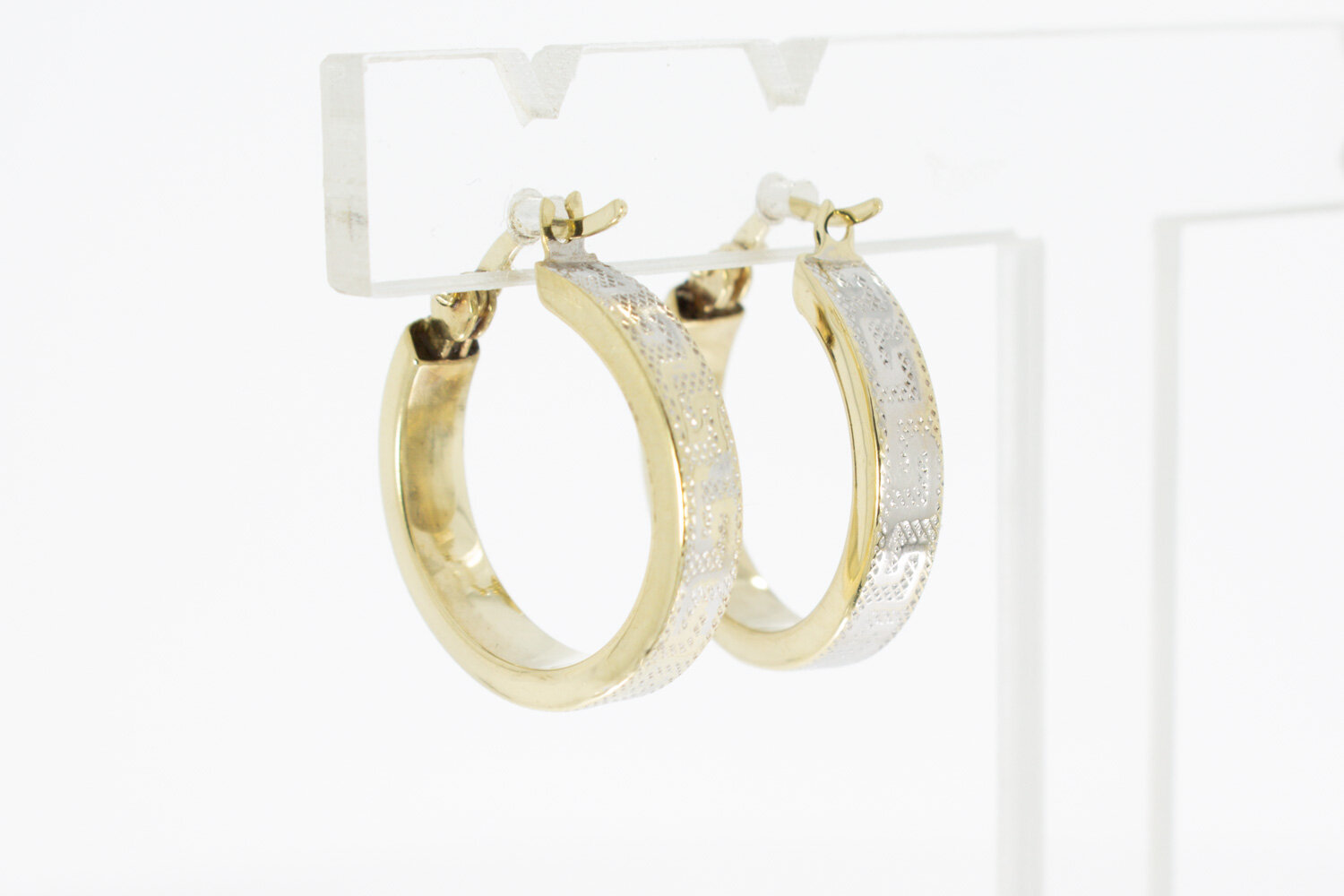 Versace styl- Creolen 14 Karaat goud - 2 cm