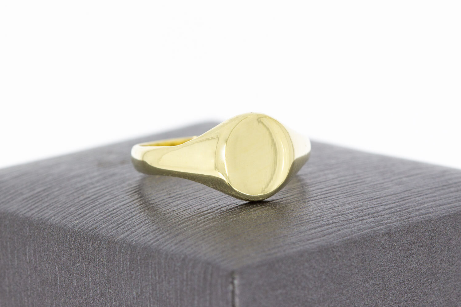 Pink ring dames 14 karaat goud - 17 mm