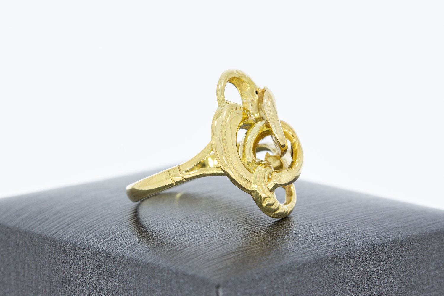 Vintage dames ring 9 karaat (geel) - 17,5 mm