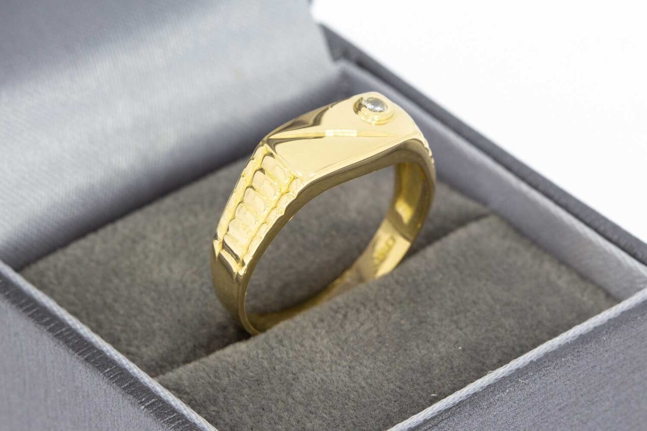 18 Karaat geelgouden ring - 18,9 mm