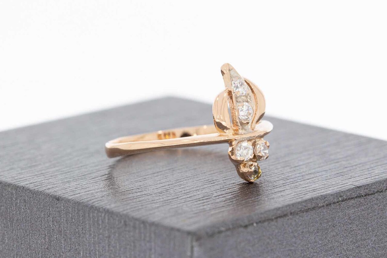 14 Karaat rose gouden dames ring - 18,1 mm