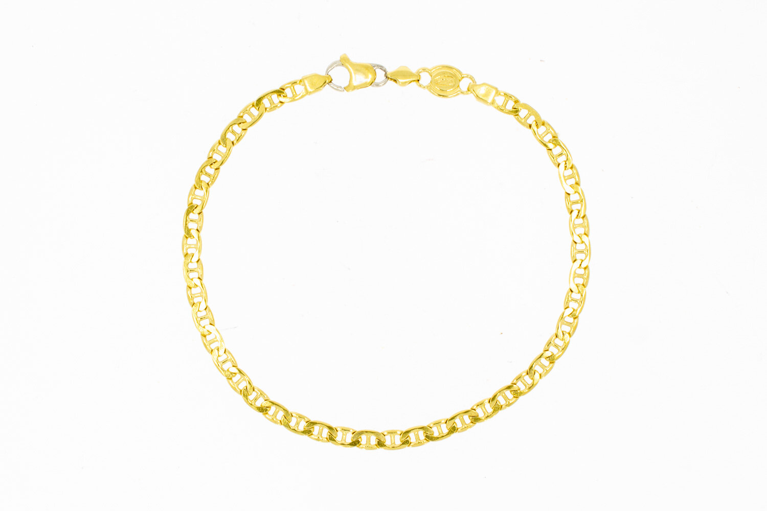18 Karaat goud Anker armband - 21,6 cm