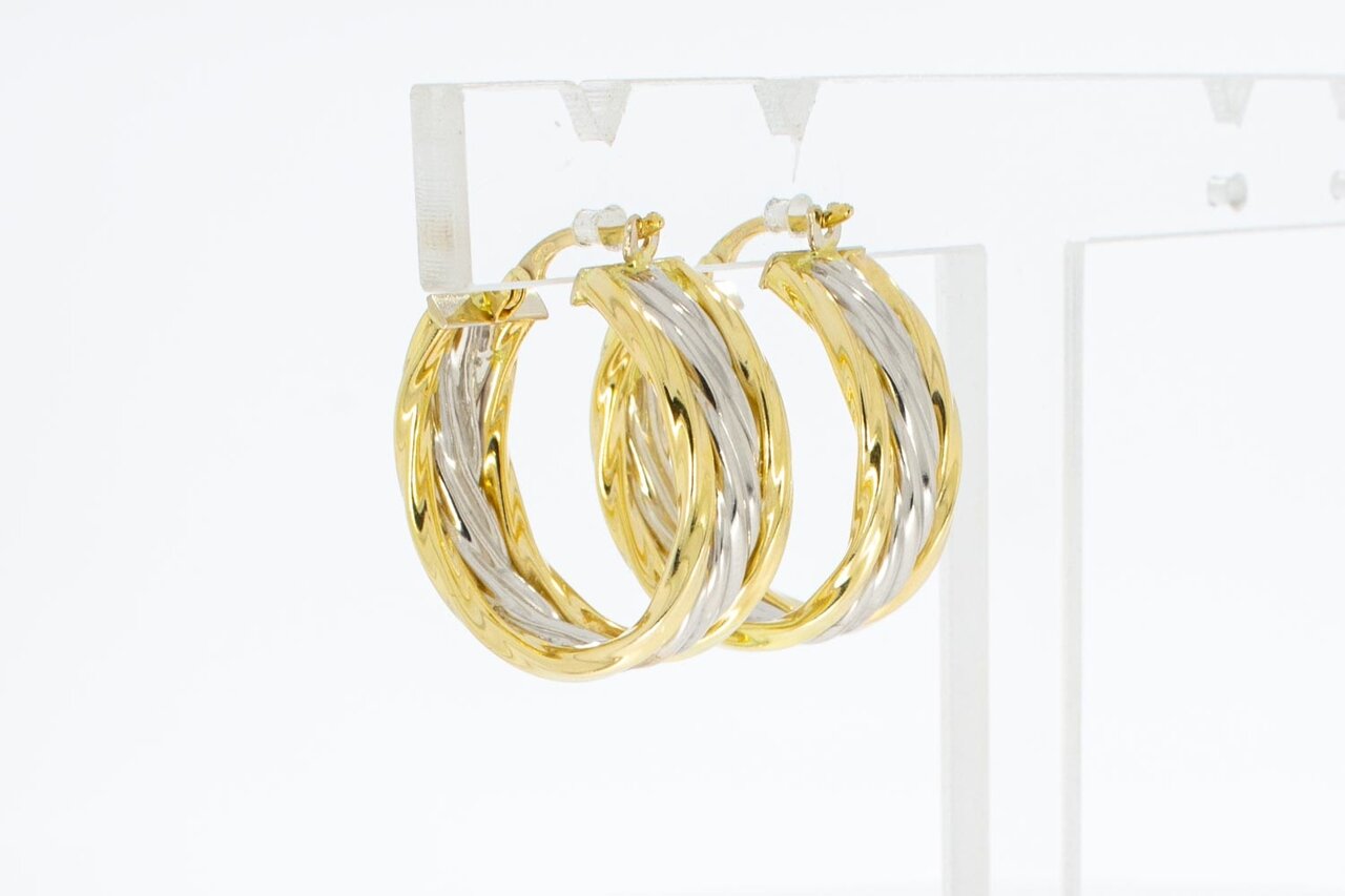 Gouden oorbellen 18 karaat - 2,2 cm