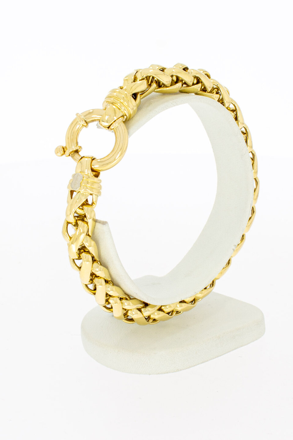 Vossenstaart armband 18K goud - 21 cm