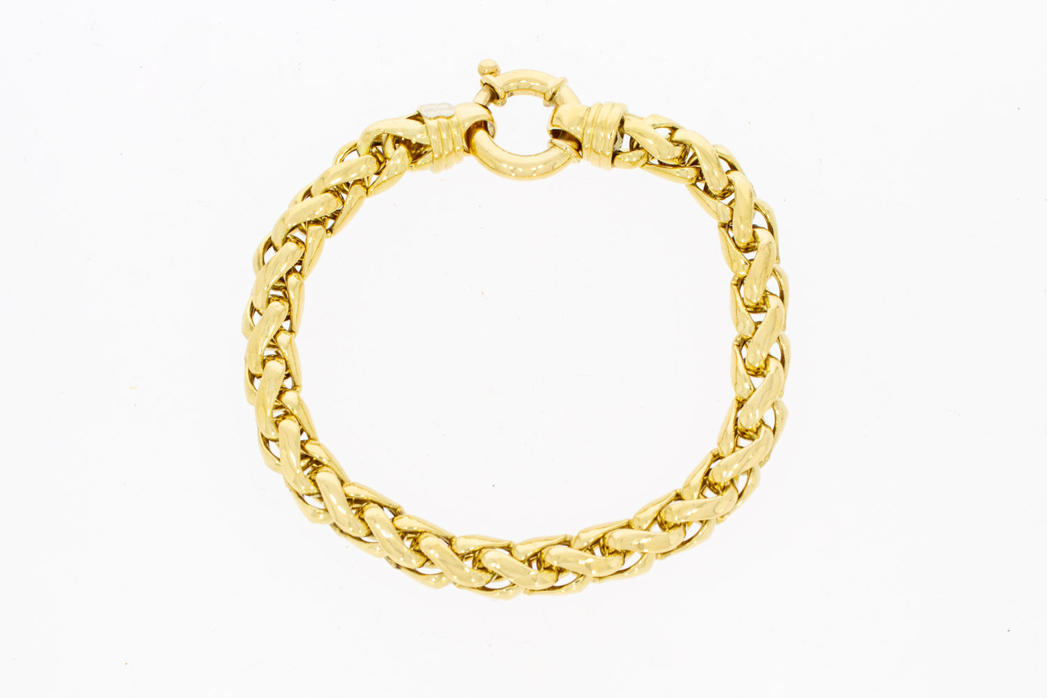 Vossenstaart armband 18K goud - 21 cm