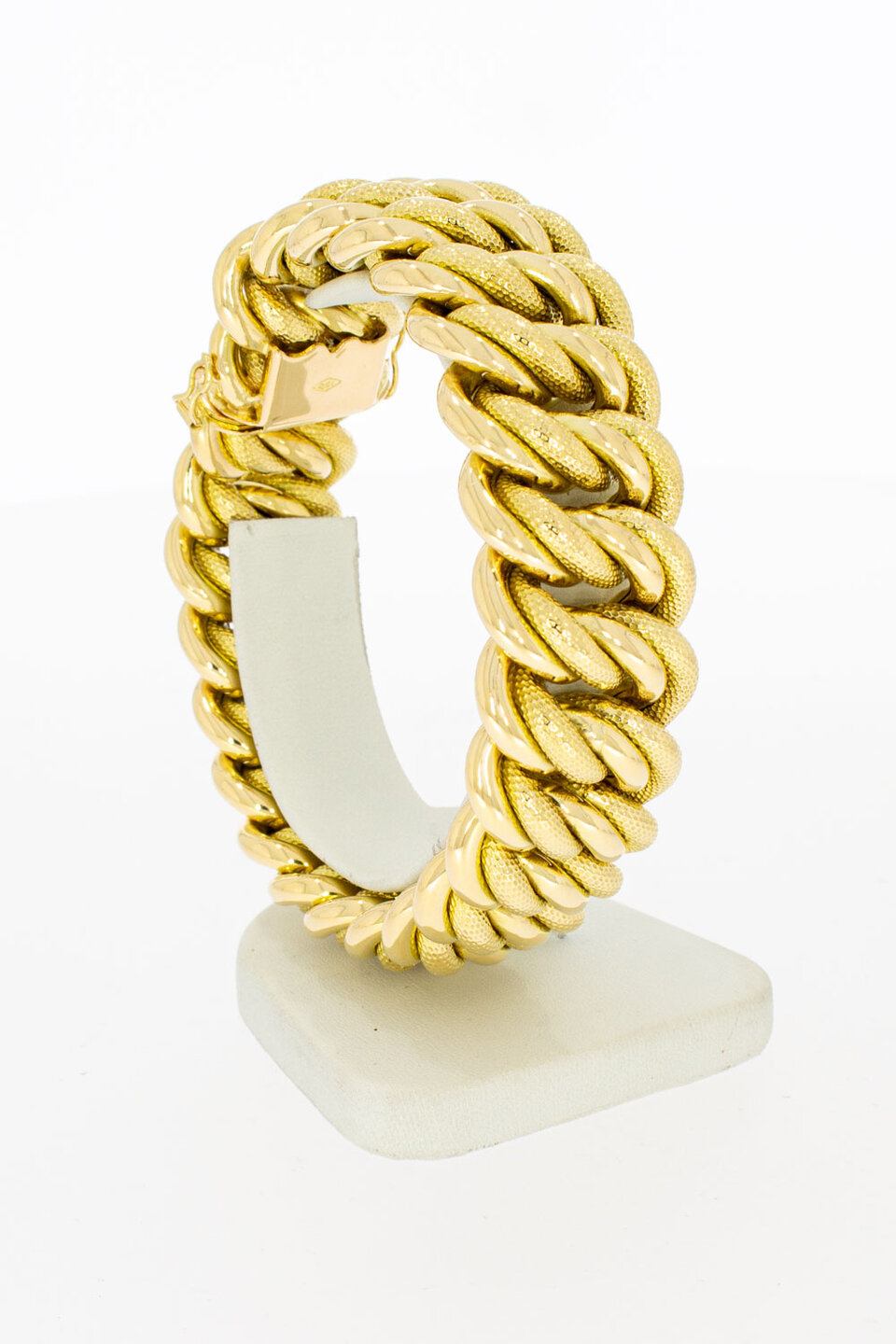 Gevlochten armband 18 karaat - 20,5 cm