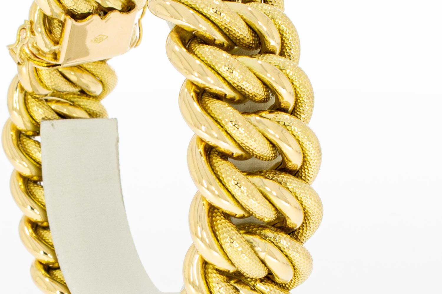 Gevlochten armband 18 karaat - 20,5 cm