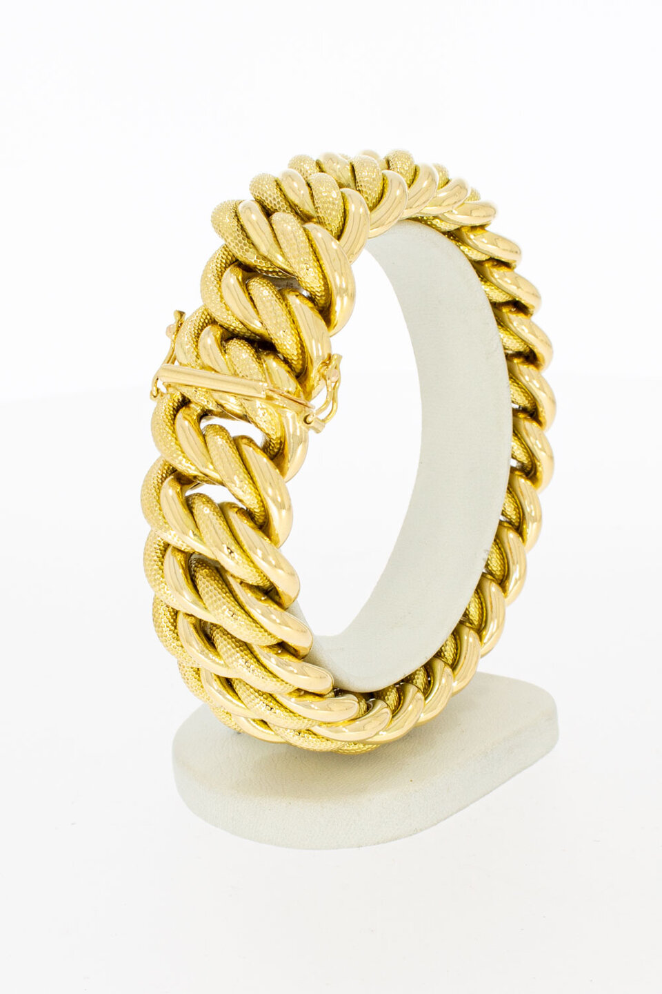 Gevlochten armband 18 karaat - 20,5 cm