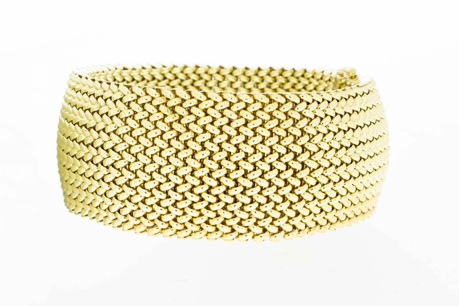 Gevlochten armband 14 karaat goud - 20,3 cm