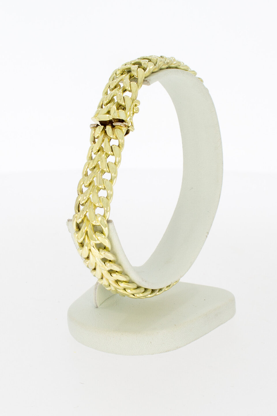 14 karaat gevlochten armband - 20,5 cm