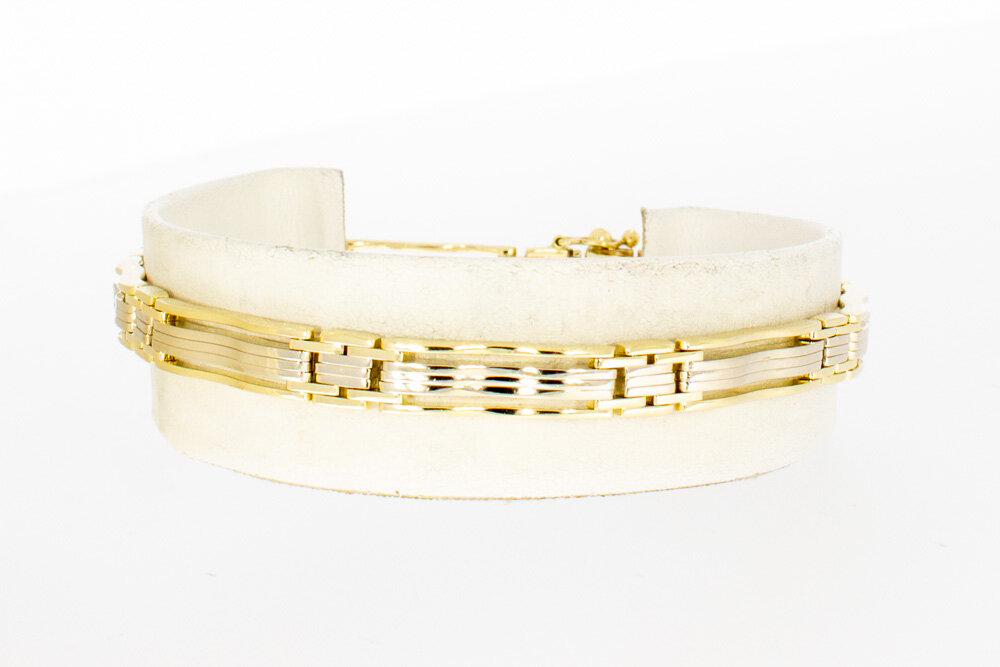 Staafjes armband 14 Karaat goud - 19,2 cm