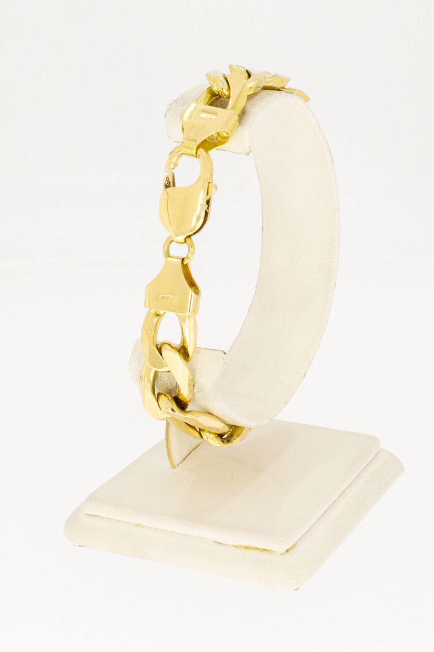 Gourmet armband 18 Karaat goud - 21,4 cm