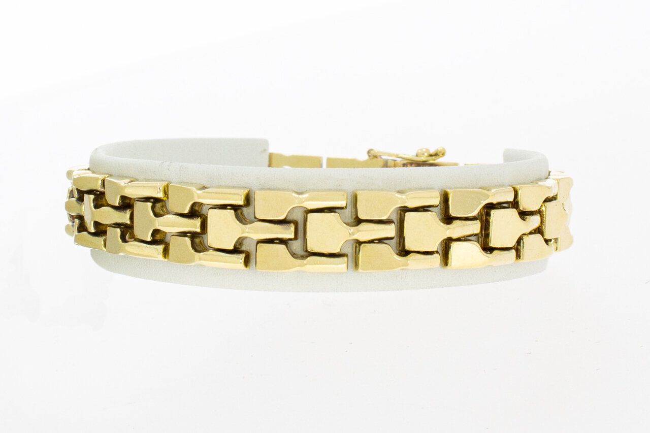 14 Karaat brede Tank armband - 19,7 cm