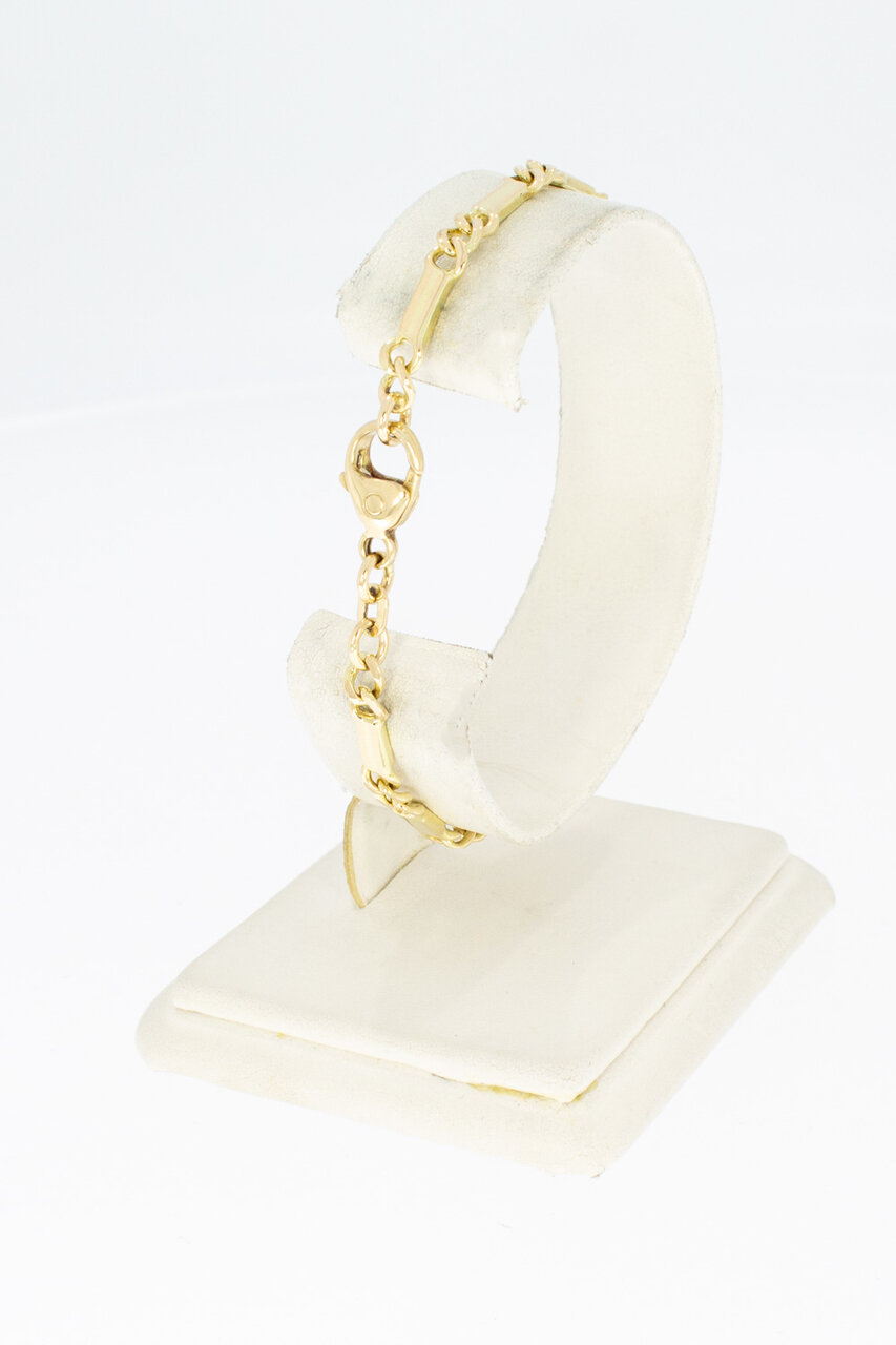 14 Karaat Gourmet goudenarmband - 18,7 cm