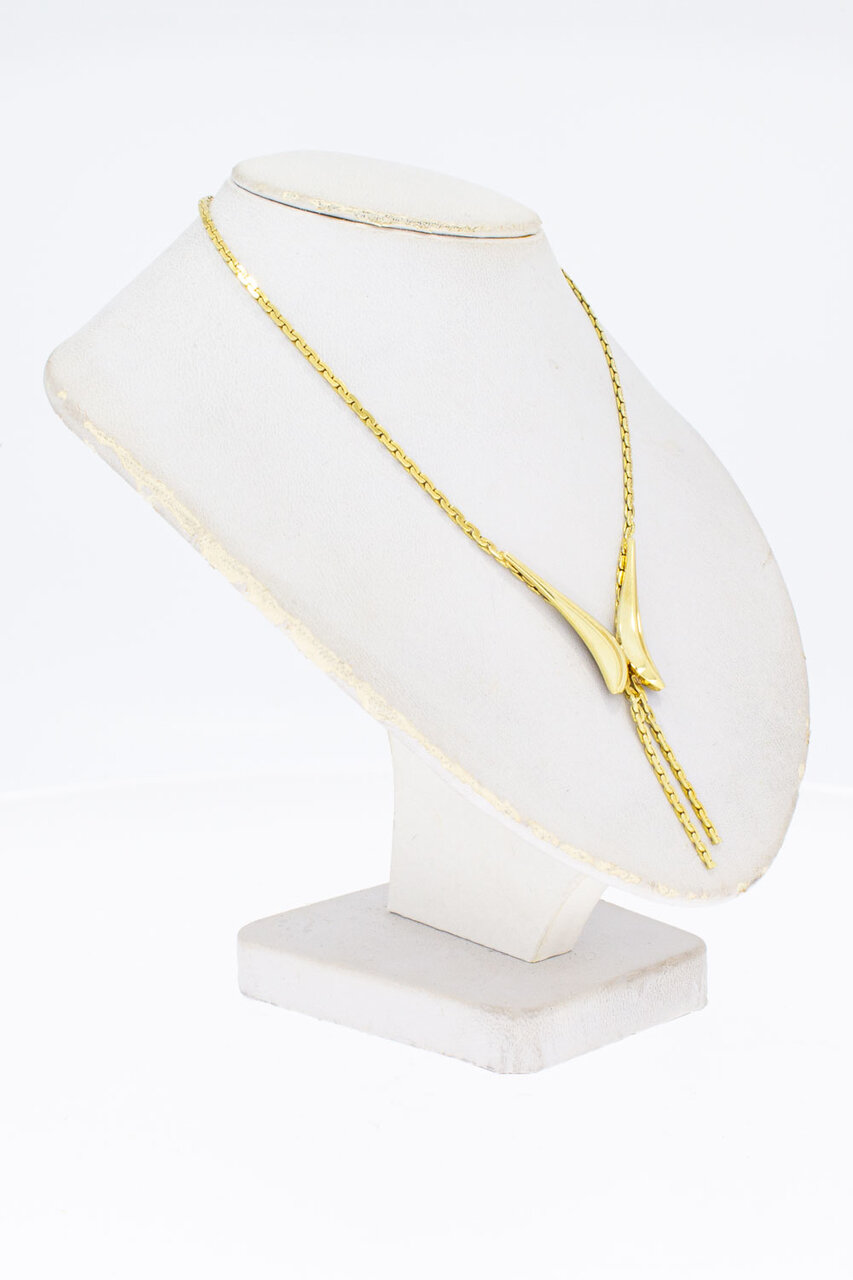 14 Karaat gouden dames Collier - 42 cm
