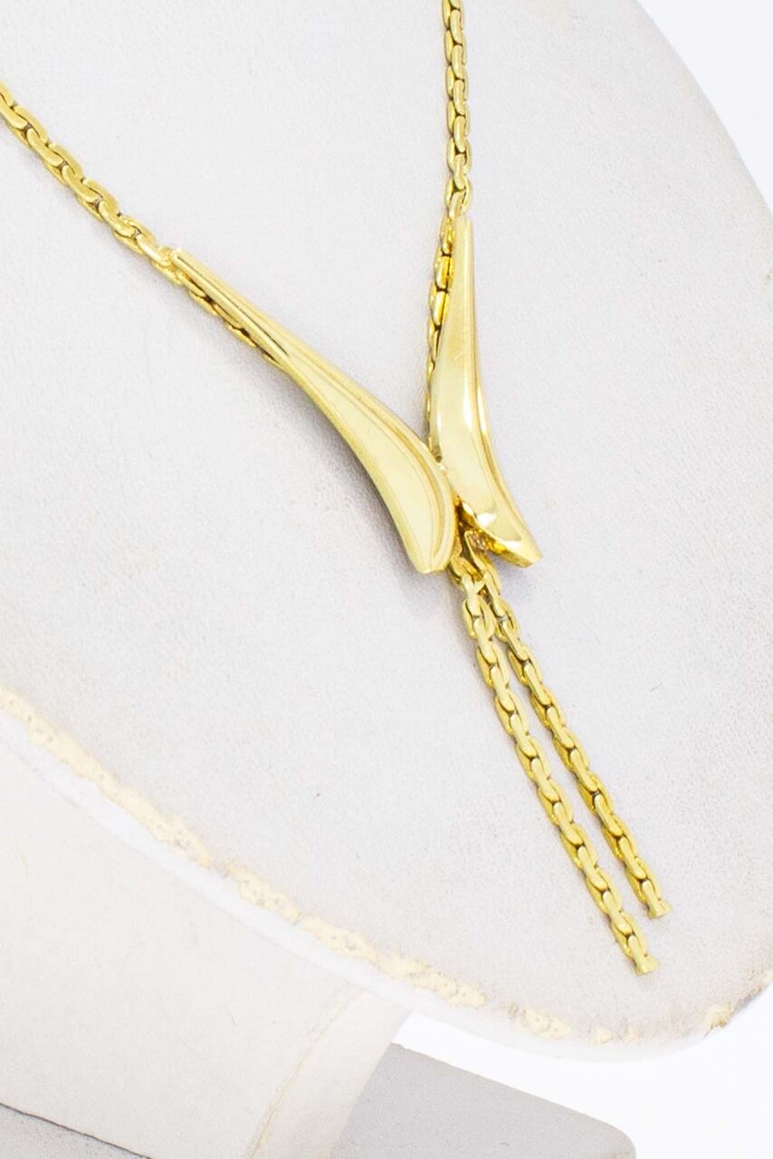 14 Karaat gouden dames Collier - 42 cm