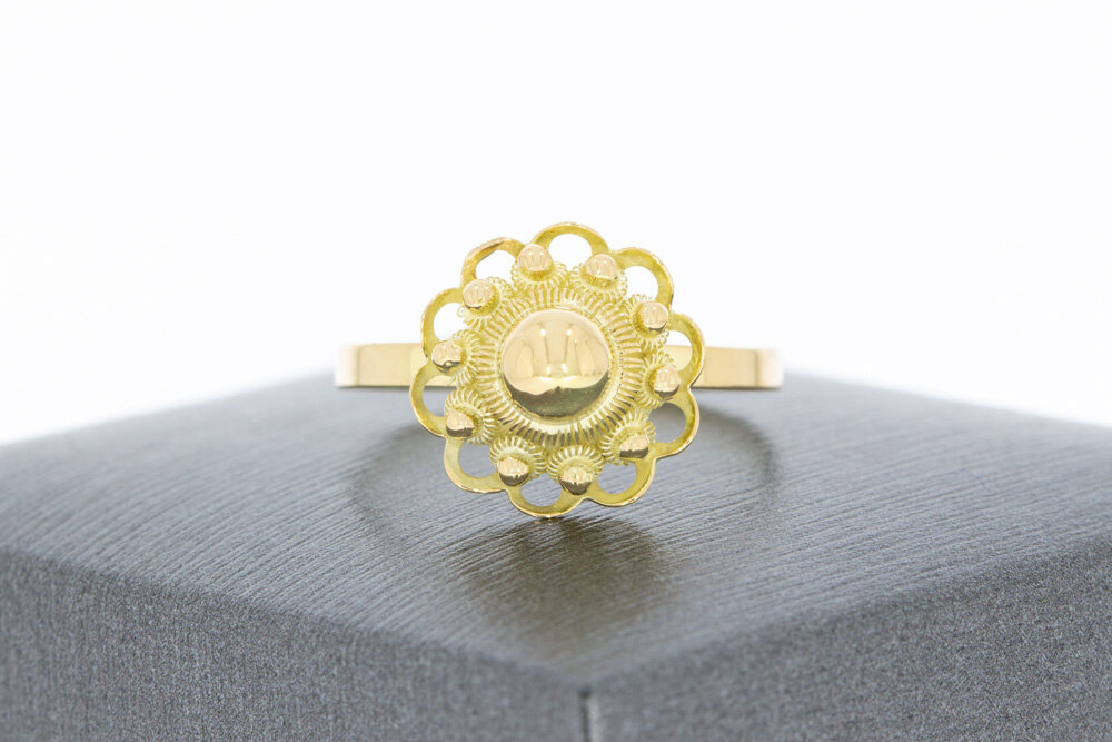 14 karaat goud vintagering - 17,3 mm
