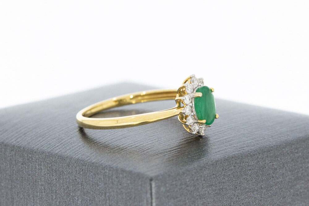 18 karaat gouden damesring - 17,3 mm