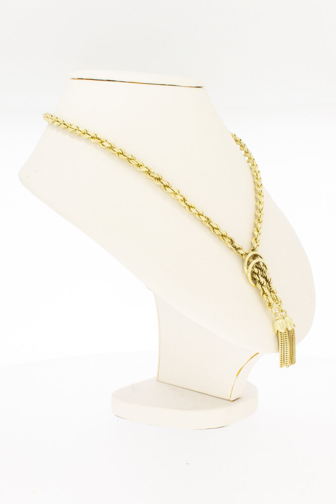 14 karaat gouden Koordketting - 48 cm