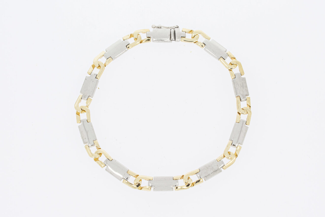 14 Karaat platte Koningsarmband - 23,3 cm