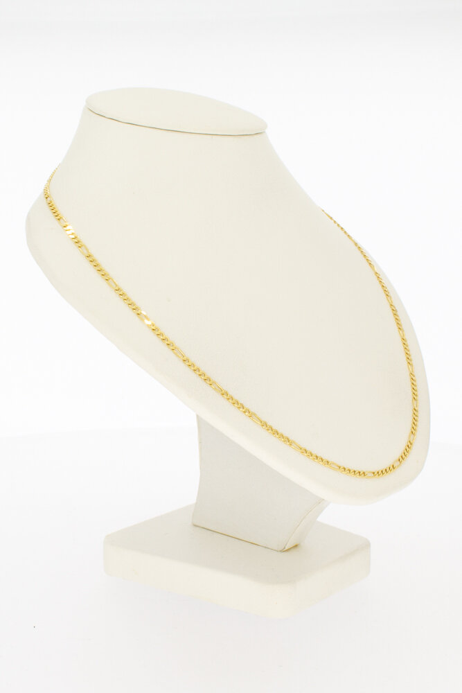 14 karaat Figaro ketting - 55,3 cm