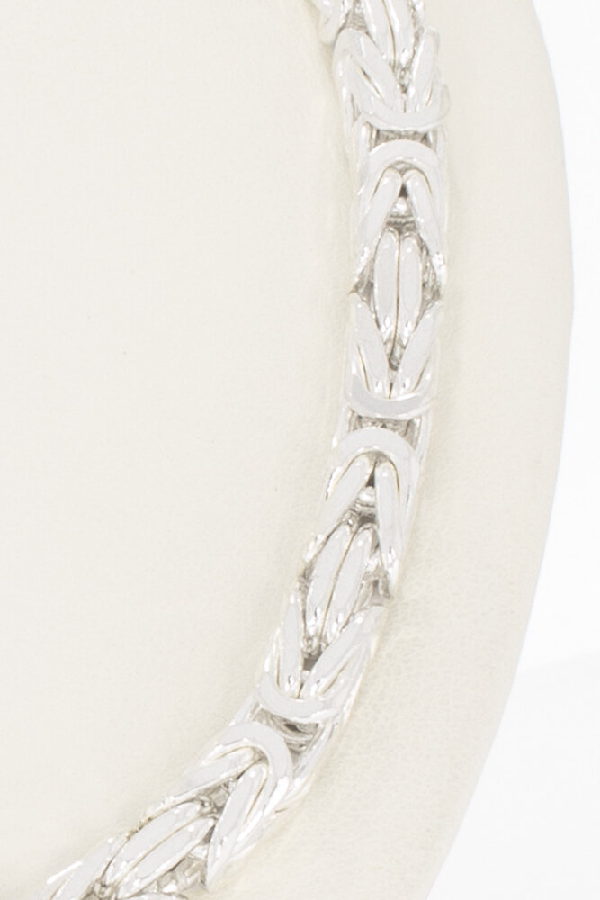 Zilveren Koningsketting (925) - 50 cm