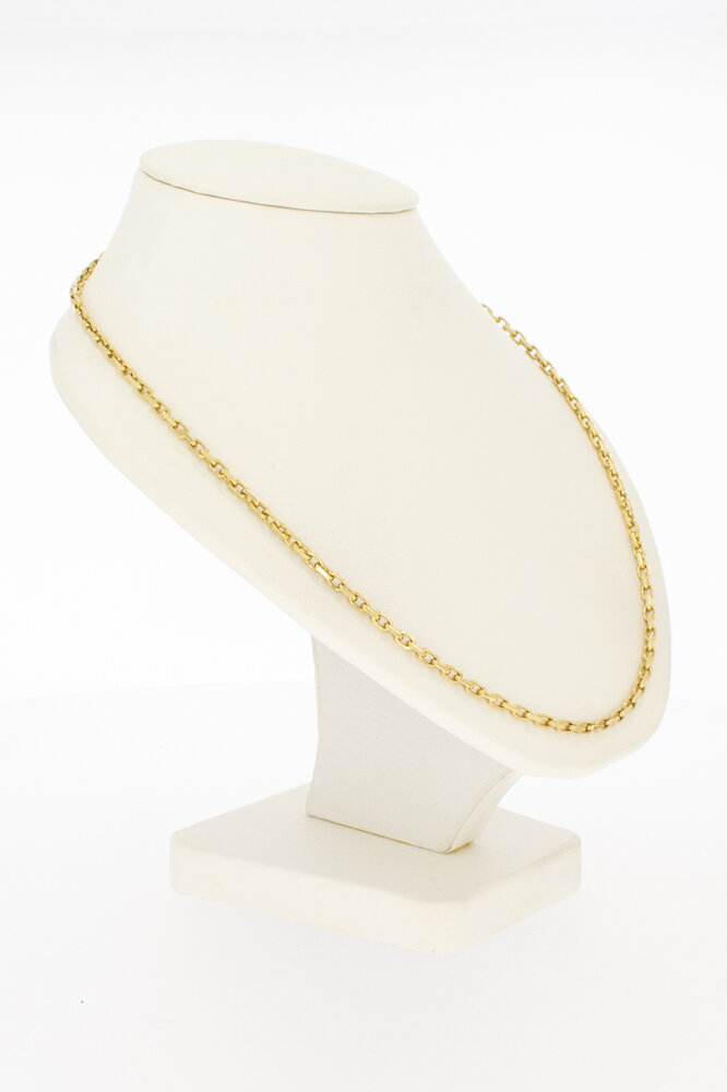 Ankerketting 14 karaat geelgoud - 56 cm