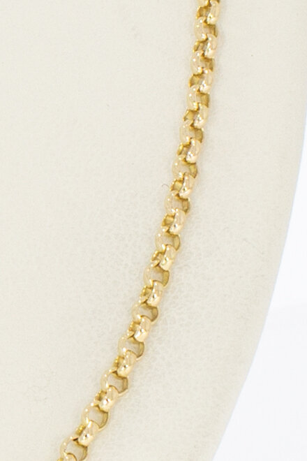 Jasseron Choker 14 karaat goud - 43,6 cm